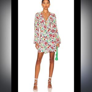 AFRM Caprice Mini Dress in Summer Daisy Bouquet Sz XS